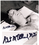 Post-Mortem Photo of John F. Kennedy Signed by Dr. Robert McClelland, Who Treated JFK After He Was Shot